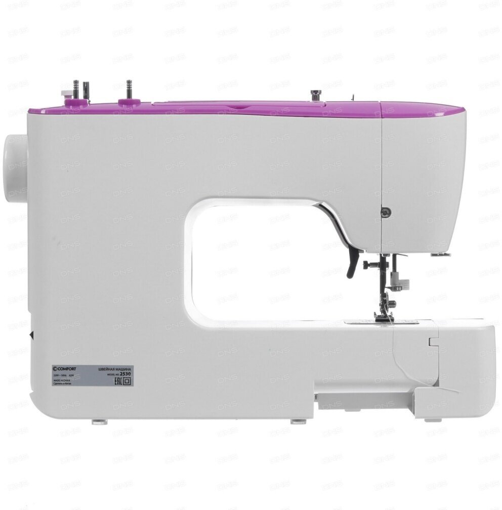 Швейная машина Comfort 2530, белый/фиолетовый - фото №4