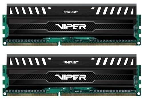 Модуль памяти DDR3 8GB (2*4GB) Patriot Memory PV38G160C9K Viper V3 PC3-12800 1600MHz CL9 1.5V Радиатор BLACK RTL