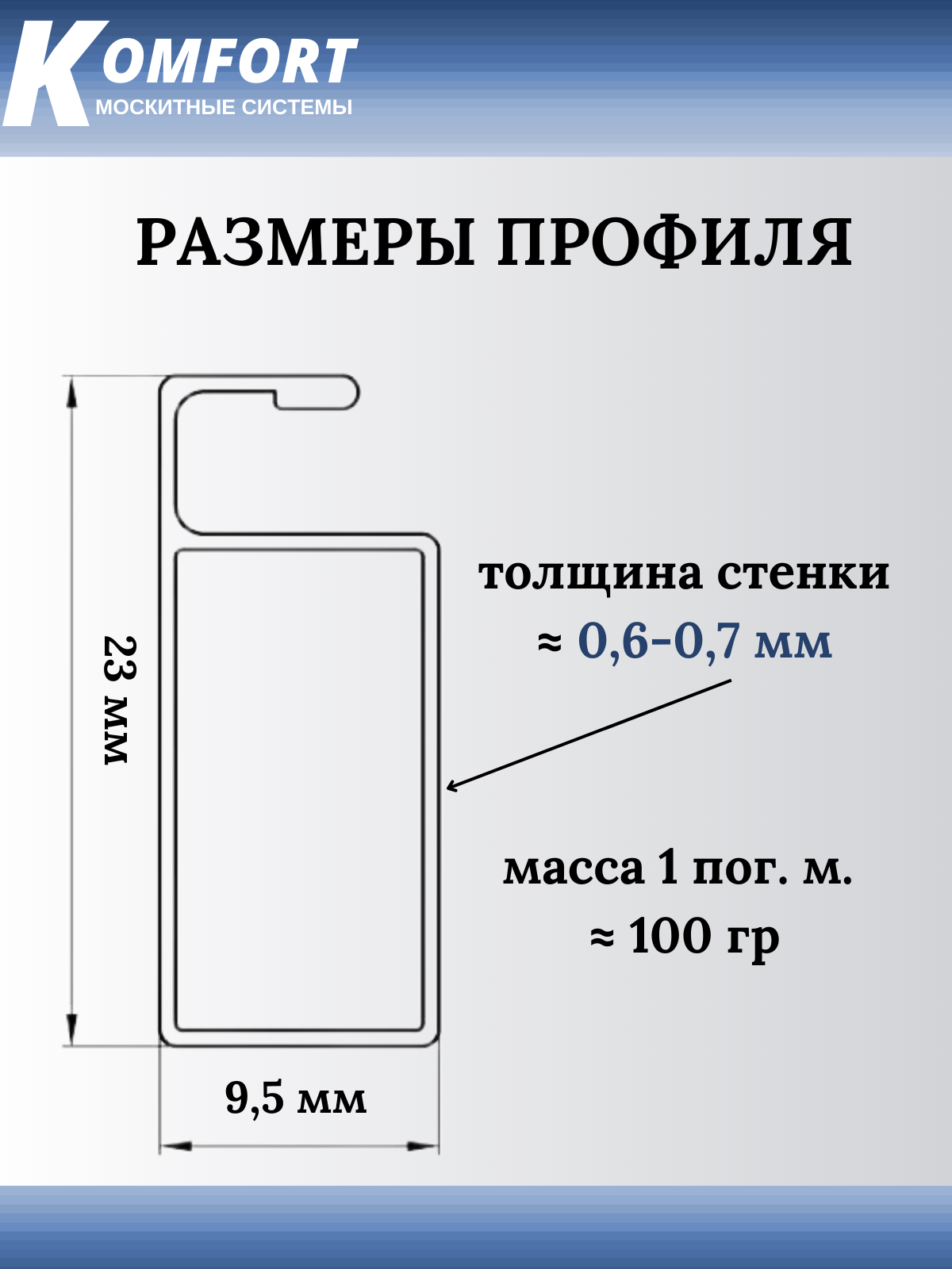 Профиль для москитной сетки Рамный алюминиевый белый 0,5 м 1 шт - фотография № 2