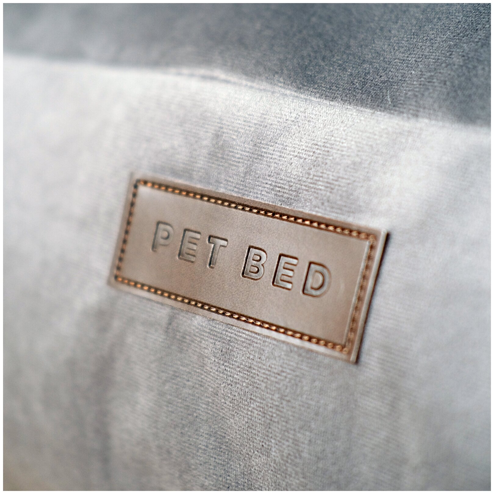 Лежанка-матрас для животных со съемным чехлом PET BED Велюр, размер L 90х70 см, темно-серый - фотография № 3