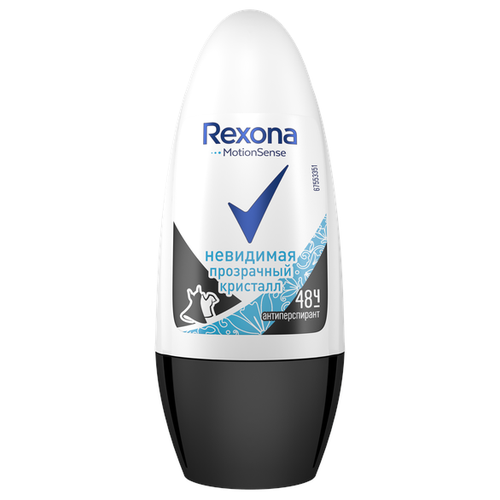 фото Антиперспирант ролик Rexona Motionsense Прозрачный кристалл, 50 мл