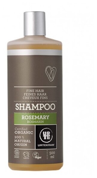 Urtekram шампунь Rosemary Fine Hair, 500 мл