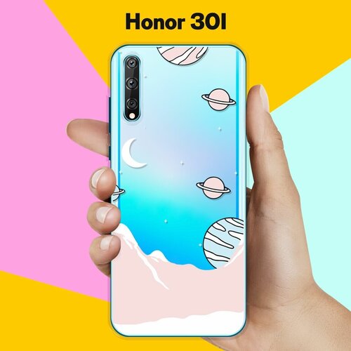 Силиконовый чехол Горы и планеты на Honor 30i силиконовый чехол на honor 30 хонор 30 с принтом заснеженные горы