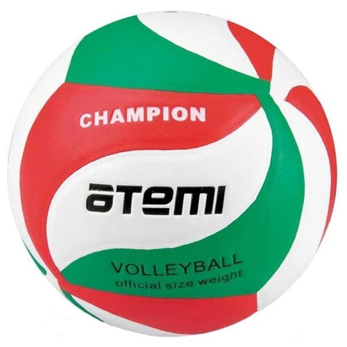 фото Волейбольный мяч atemi champion зеленый/белый/красный