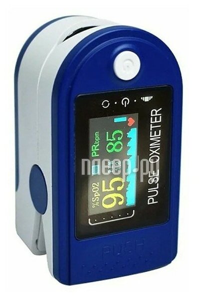 Пульсоксиметр медицинский на палец для измерения пульса и уровня кислорода в крови TECHNICOM TC-01