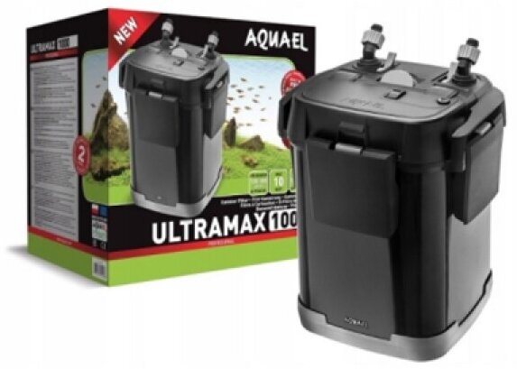 Aquael Фильтр внешний ULTRAMAX-1000 (до 300л, 3кассеты по 1,9л) 1000 л/ч, 10вт - фото №1