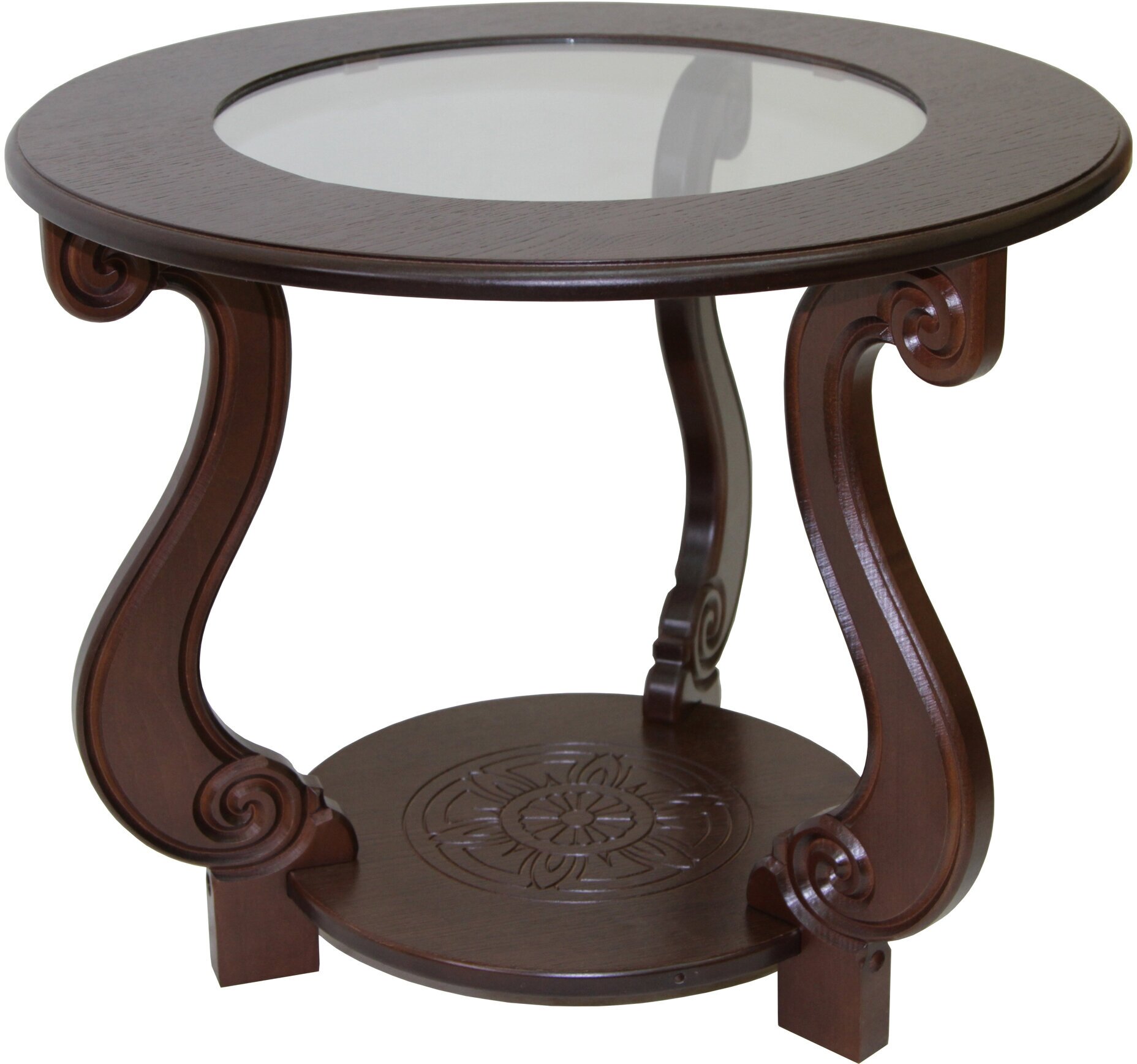 Журнальный столик Мебелик Грация С Темно-коричневый