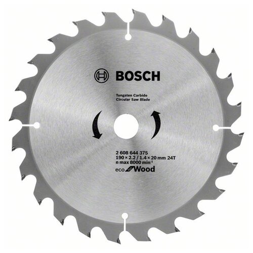 Пильный диск BOSCH Eco Wood 2608644375 190х20 мм