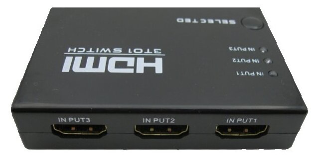 HDMI переходник switch 3 в 1 c пультом ДУ