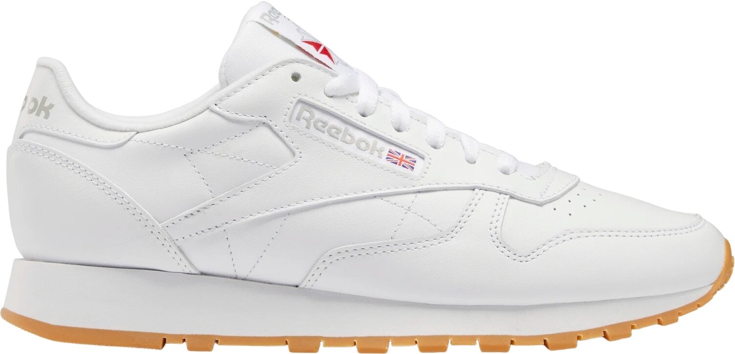 Кроссовки Reebok Classic Leather, размер 11 US, White/Pure Grey 3