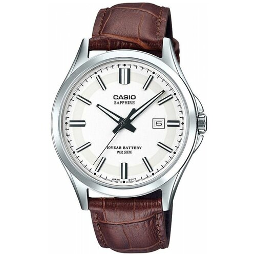 Наручные часы CASIO Collection MTS-100L-7A, белый, черный наручные часы casio mts 100d 1a