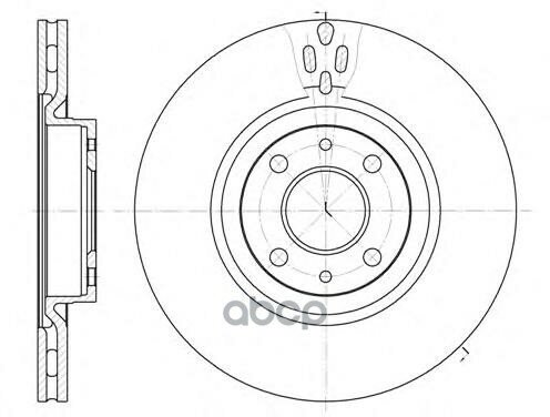 6316.11_Диск Тормозной Передний!Alfa Romeo, Fiat Croma 2.0T/2.5 92> Remsa арт. 631611