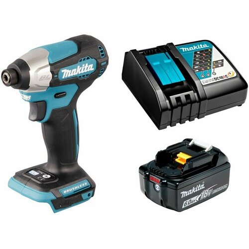 Шуруповерт ударный аккумуляторный 18В LXT - 140Нм аккумулятор 6Ач и зу Makita DTD157RG 2756000₽