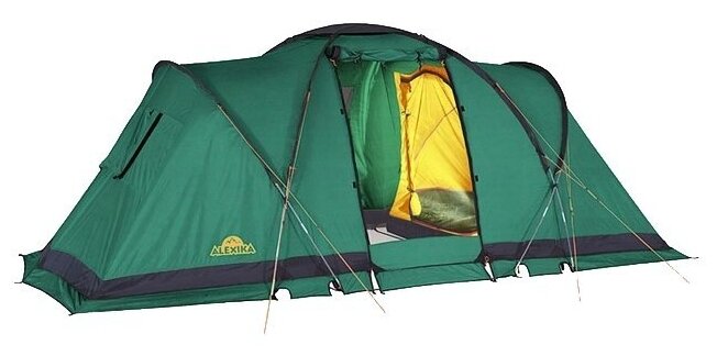 Палатка кемпинговая четырёхместная Alexika Indiana 4, зеленый