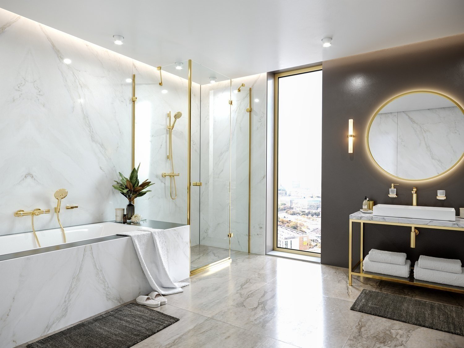 Смеситель c термостатом Hansgrohe - фото №3