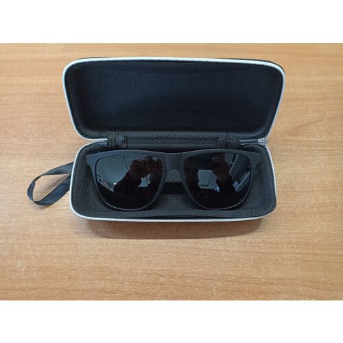 Солнцезащитные очки Polarized, вайфареры, с защитой от УФ, поляризационные, черный