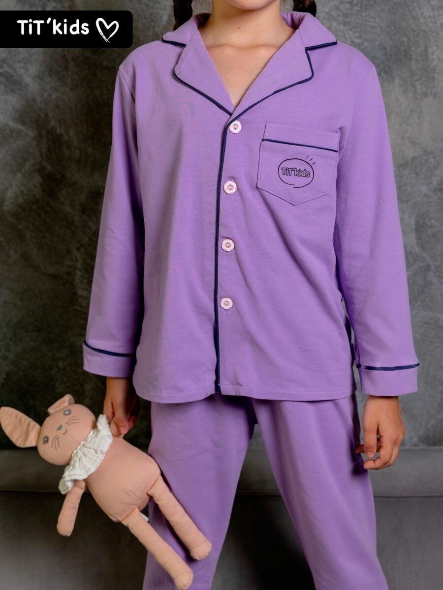 Пижама  TIT'kids, размер 104/110, фиолетовый