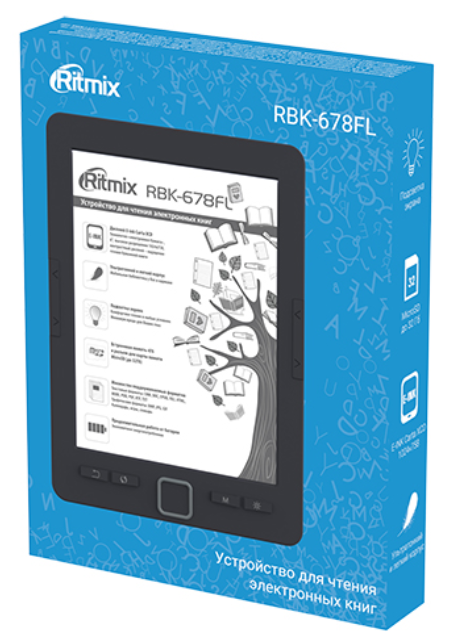 6" Электронная книга Ritmix RBK-678FL