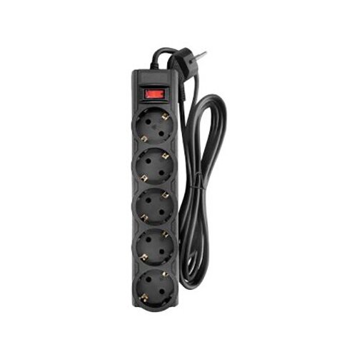 Сетевой фильтр CBR 5 Sockets 3m CSF 2505-3.0 Black CB