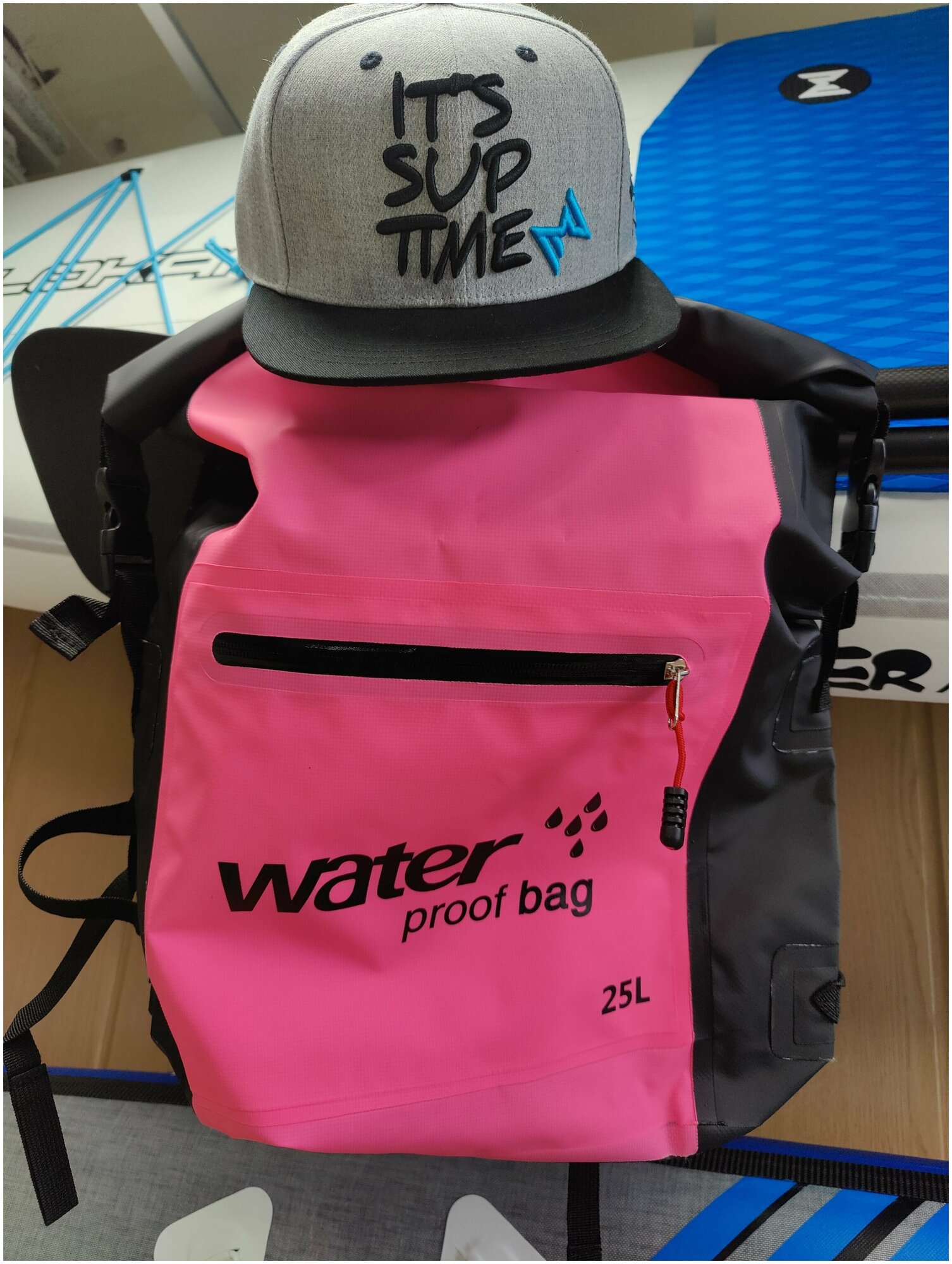 Водонепроницаемая сумка (Герморюкзак, Гермомешок, Гермосумка) Ocean Pack 25 литров, розовый