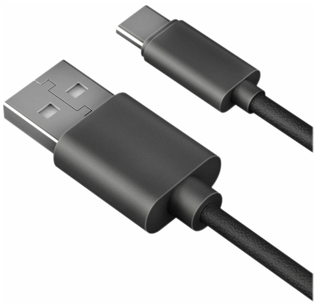 Кабель Akai Leather USB to USB Type-C 1m Black