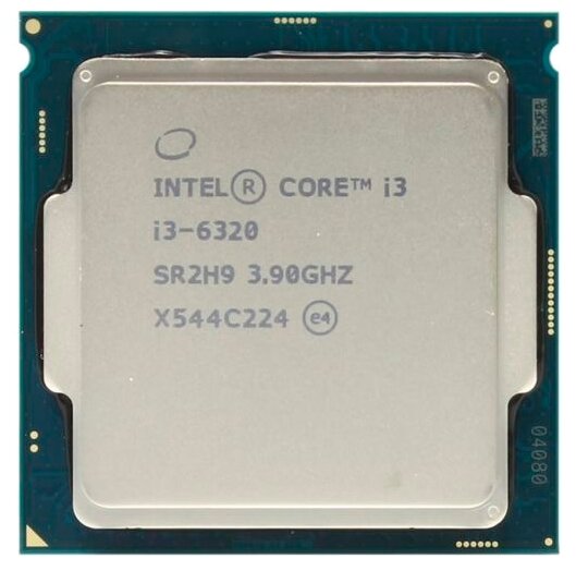 Процессор Intel Core i3-6320 Skylake LGA1151, 2 x 3900 МГц, OEM