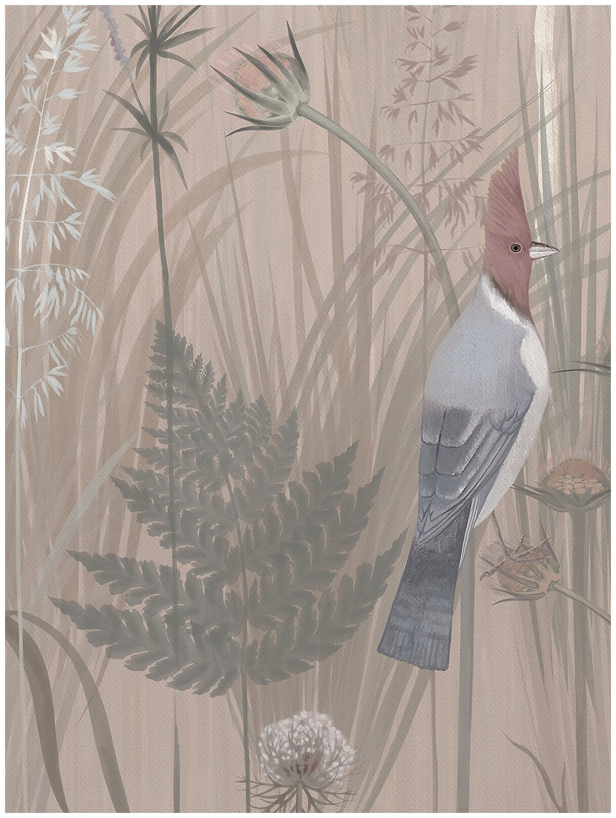 Постер / Плакат / Картина на холсте Птица на ветке