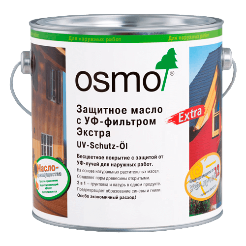 Масло OSMO UV-Schutz-Öl Extra, 420 бесцветный, 0.125 л