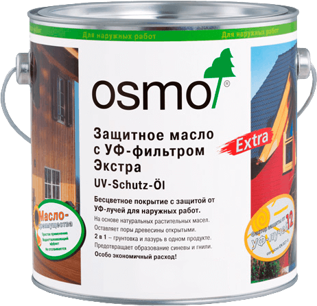 Масло OSMO UV-Schutz-Öl Extra, 420 бесцветный, 0.125 л