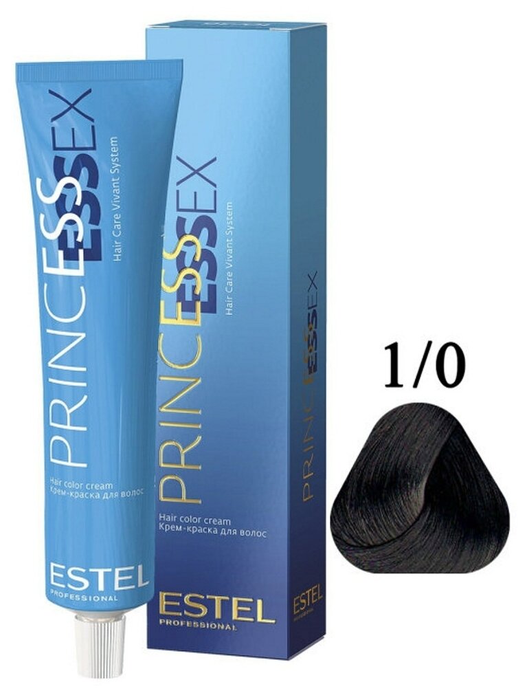 Крем-краска ESTEL для волос Princess Essex, 60 мл 1/0 черный классический
