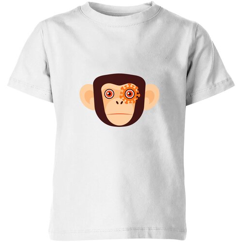 Футболка Us Basic, размер 6, белый сумка кибер обезьяна шимпанзе оранжевый