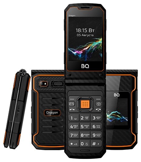 Мобильный телефон BQ 2822 Dragon Black/Orange