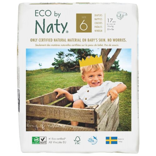 фото Naty подгузники eco 6 16+ кг 17