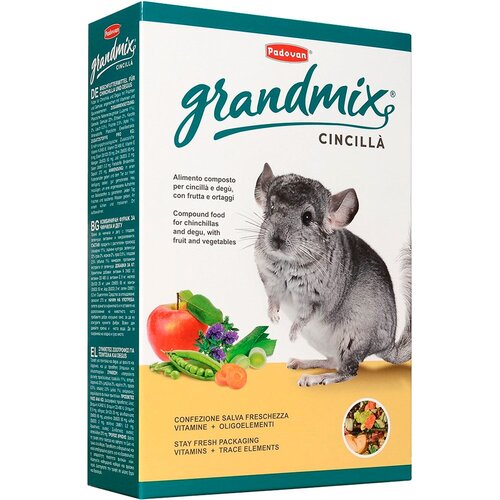 PADOVAN GRANDMIX CINCILLA корм для шиншилл и дегу (850 гр х 2 шт)