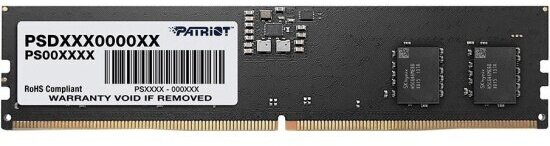 Оперативная память Patriot Memory DDR5 8Gb 4800MHz pc-38400 (PSD58G480041)
