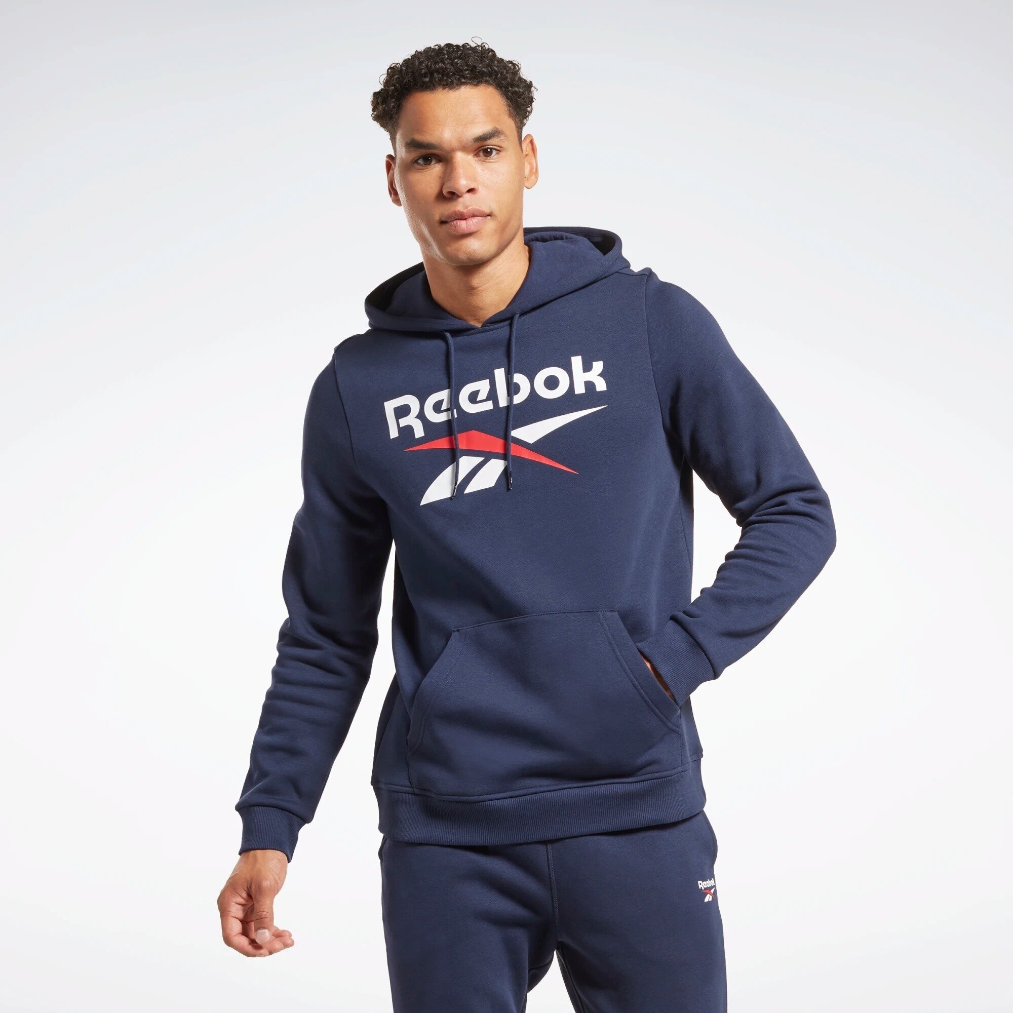 Худи Reebok Identity Fleece Stacked Logo Pullover Hoodie