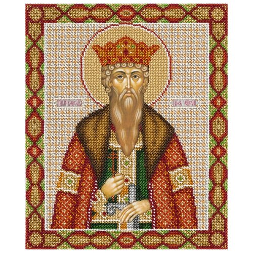 фото Набор для вышивания panna "икона святого благоверного князя вячеслава чешского", арт. цм-1878, 25,5х30,5 см