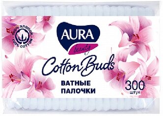 Ватные палочки Aura Beauty Cotton buds, 300 шт.