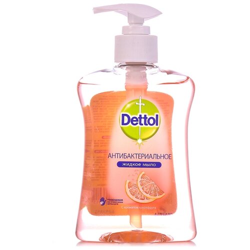 Dettol Жидкое мыло антибактериальное с экстрактом грейпфрута, 250 мл G-KD-269515000