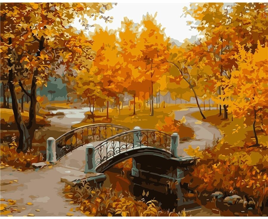 Картина по номерам Осенний парк 40х50 см Hobby Home