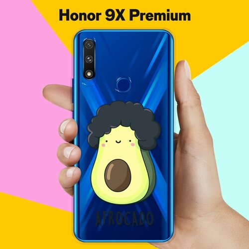 Силиконовый чехол Афрокадо на Honor 9X Premium силиконовый чехол розы на honor 9x premium