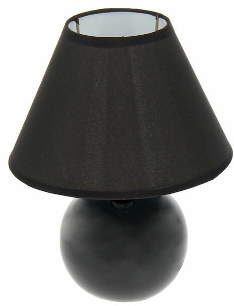 Лампа настольная "Шар черный" 25 см, Е14 220V 740024