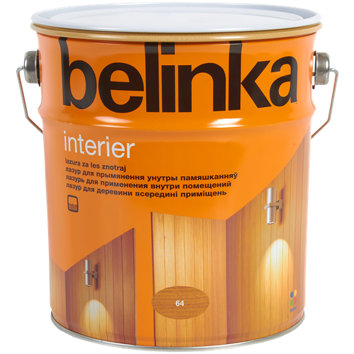 BELINKA INTERIER 2,5 л. №64 горчично-желтый belinka interier sauna 0 75 л