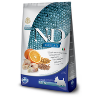 Сухой корм Фармина N&D Ocean для взрослых собак мелких пород с треской, спельтой и апельсином, низкозерновой, 2,5 кг