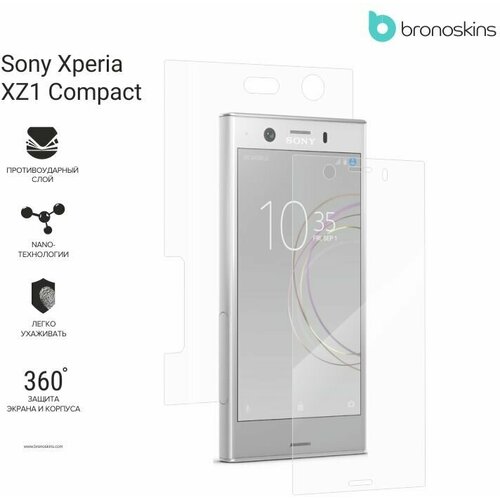 Защитная пленка для Sony Xperia XZ1 Compact (Глянцевая, Защита экрана CaseFriendly) защитная пленка экрана для sony xperia 10 iv глянцевая защита экрана casefriendly