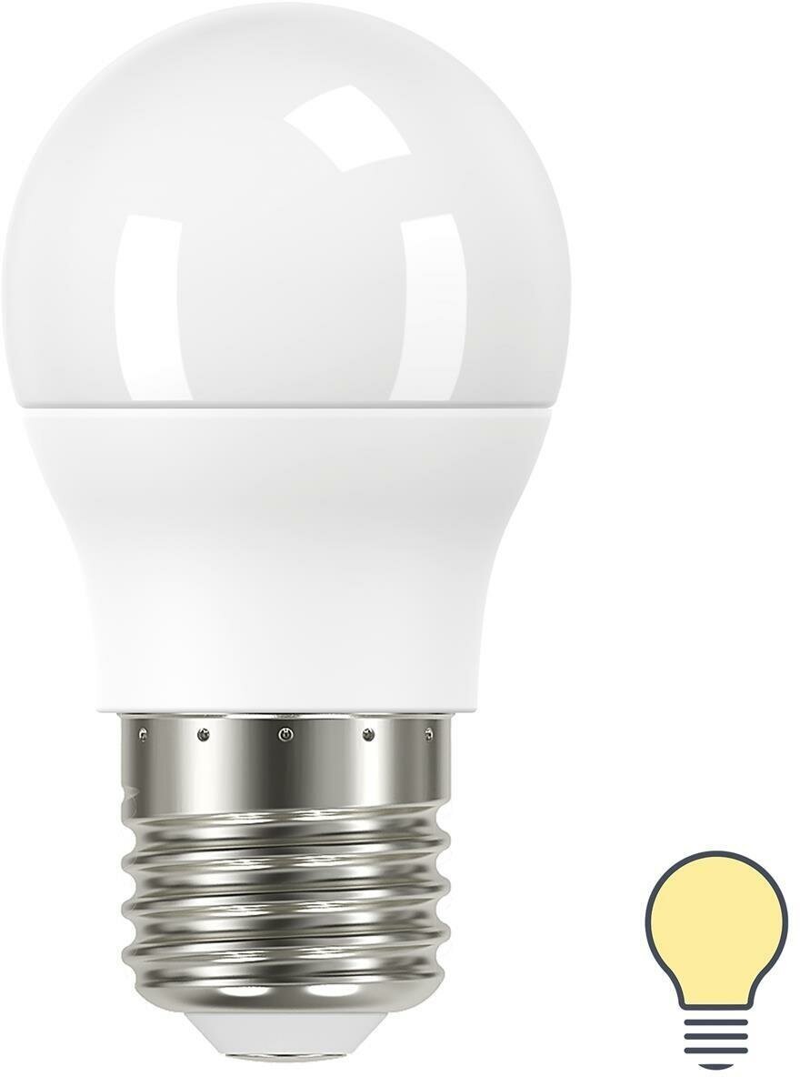 Лампа светодиодная Lexman P45 E27 175-250 В 7 Вт белая 600 лм теплый белый свет - фотография № 2