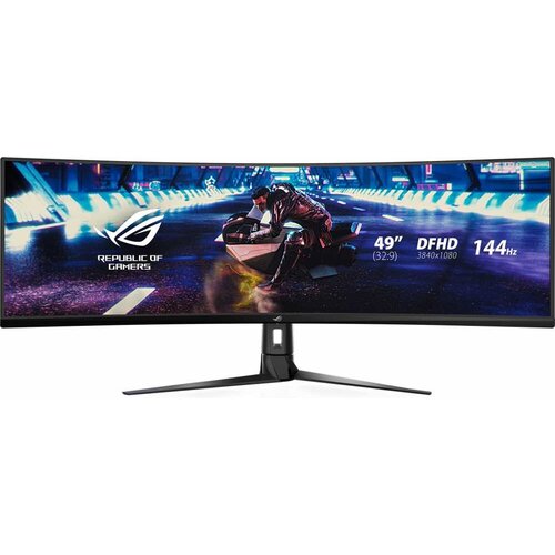 Монитор Asus 49 ROG Strix XG49VQ черный VA LED 329 HDMI MM матовая HAS Piv 450cd 3840x1080 144Hz FreeSync 2 DP FHD US 12046000₽