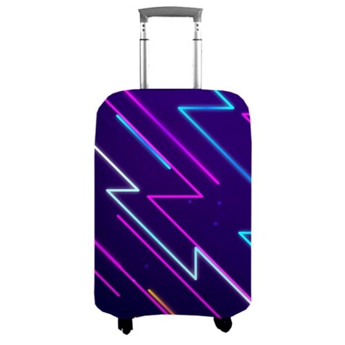 фото Чехол на чемодан 18323, m (70 см) сирень