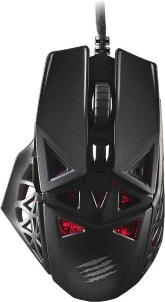 Игровая мышь Mad Catz M.O.J.O. M1 чёрная (PMW3360, Mad Catz DAKOTA Switch, USB, 6 кнопок, 12000 dpi, RGB подсветка)