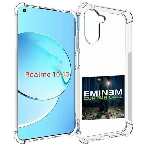 Чехол MyPads Eminem CURTAIN CALL, THE HITS для Realme 10 задняя-панель-накладка-бампер